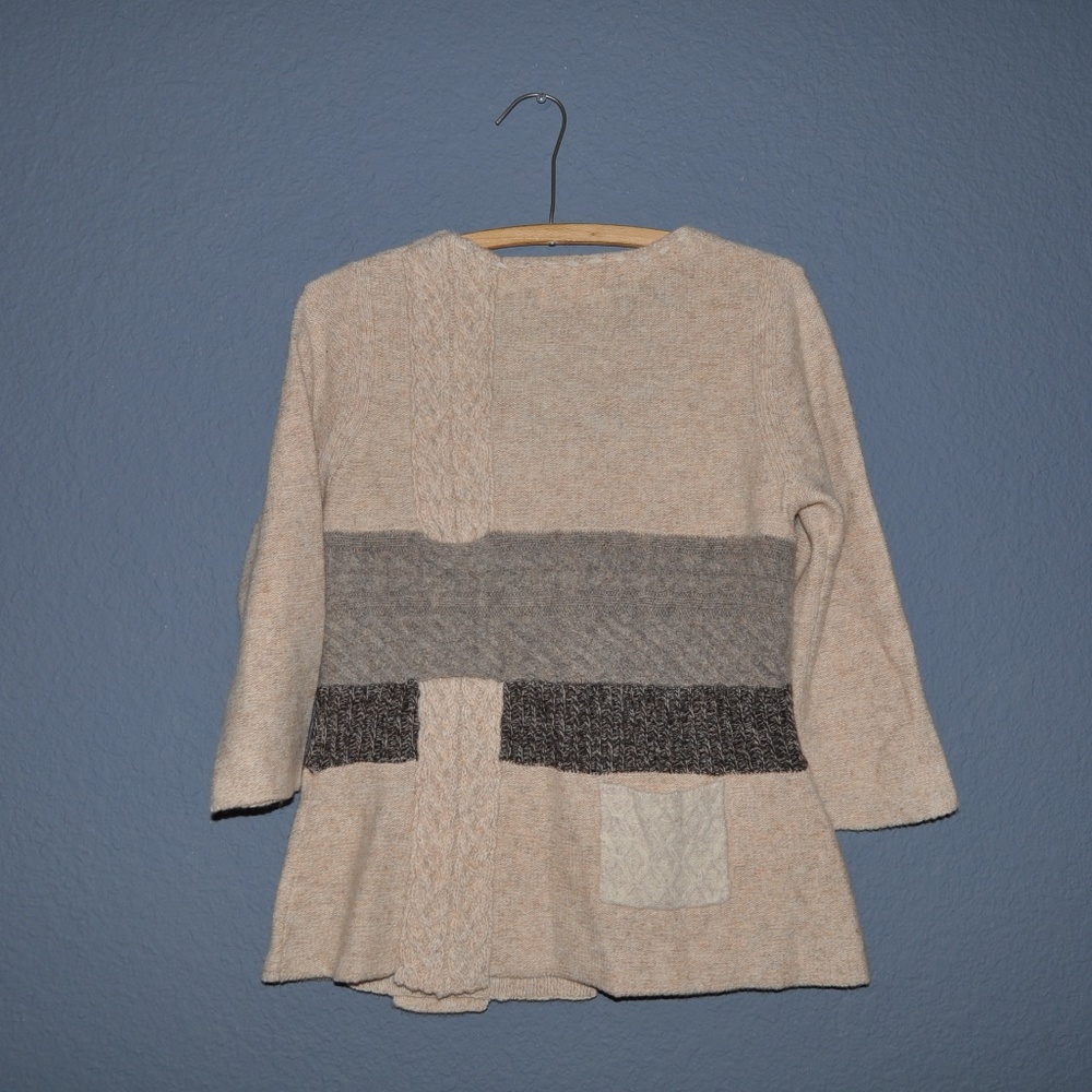 Anthro SLEEPING ON SNOW Cable Cluster Cardigan D2 - Picture 2 of 6